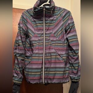 21. RARE Lululemon $148 Hustle Jacket Multi Poncho Stripe 8